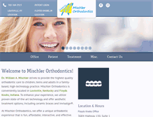 Tablet Screenshot of mischlerortho.com